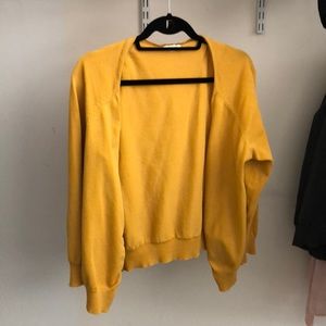 Mustard yellow cardigan